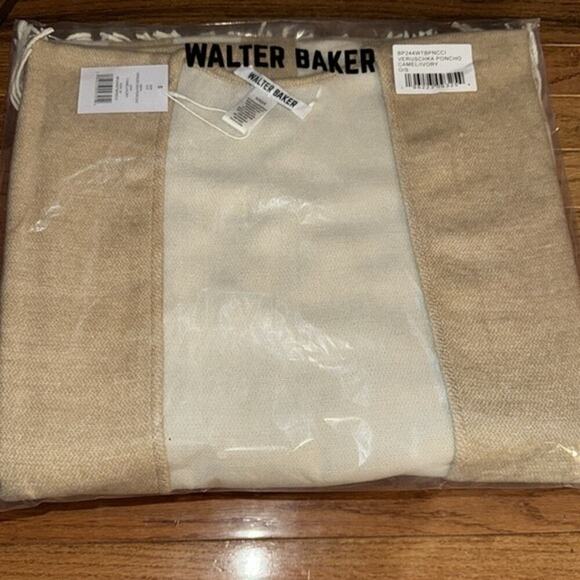 WALTER BAKER Verushka Reversible Poncho Camel/Ivory - Picture 8 of 11